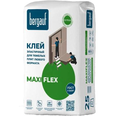 Клей для тяжелых плит Bergauf Maxiflex эластичный класс C2 TE S1, 25кг