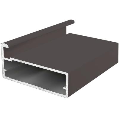 RF-05/BLANDO Профиль фасадный под стекло черный анод (3м хлыст)