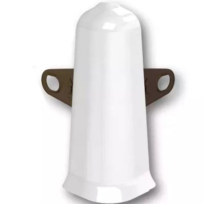 Уголок наруж с крепежом Белый глянец 85мм Деконика   001-0