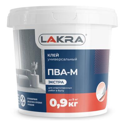 Клей ЛАКРА ПВА-М унив. Экстра 0,9кг