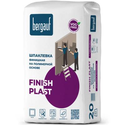 Финишная шпаклевка на полимерной основе Bergauf Finish Plast 20кг Финишная шпаклевка на полимерной основе Bergauf Finish Plast 20кг