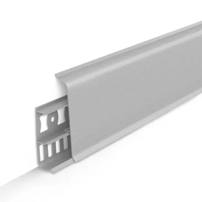 Плинтус напольный Деконика Светло-серый 85мм 2,2м - 002