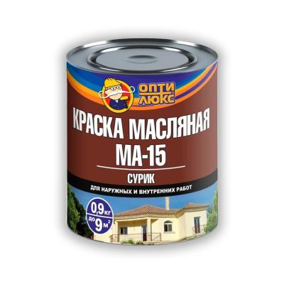 Краска ОПТИЛЮКС Сурик МА-15  красно-коричневая (1,9кг)