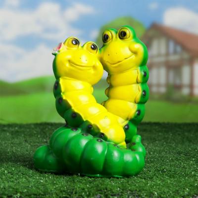 Садовая фигура Гусеницы пара  18*15*23см 1259515