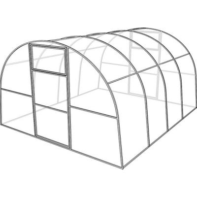 Теплица Солнышко (каркас) 3*6м 40*20 цинк (шаг 0.67м)