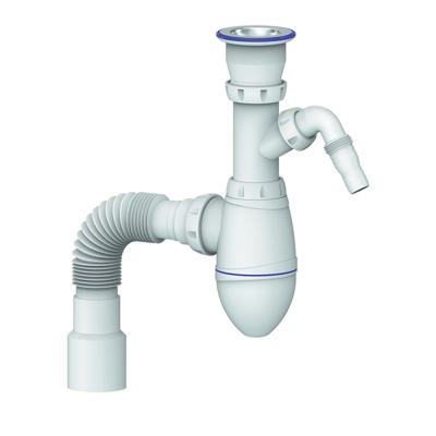 Сифон 1 1/2*40 А320V с носиком, с гофрой 40*40*50