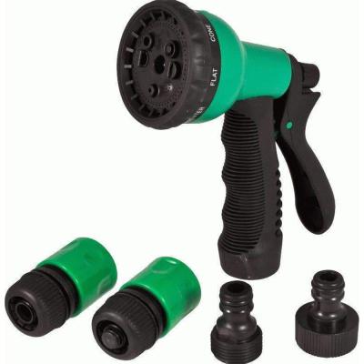 Набор д/полива 5 предметов (пистолет 8 реж., коннекторы 3/4 2 шт, соединитель штуцерный) 682-434