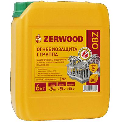 ЗEРВУД  OBZ Огнебиозащита гр.защиты 1,   6 кг