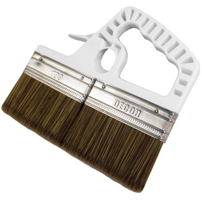 Кисть плоская PROFI для декоратив.работ 200х15мм темн.ворс для лака