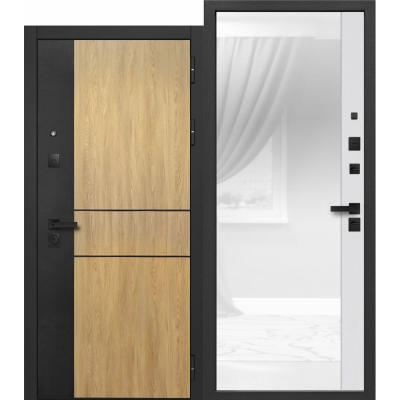 Дверь входная 9см мдф/мдф SMART 2 Стекло белое