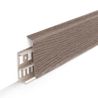 Плинтус напольный Деконика Дуб снежный 85мм 2,2м - 215