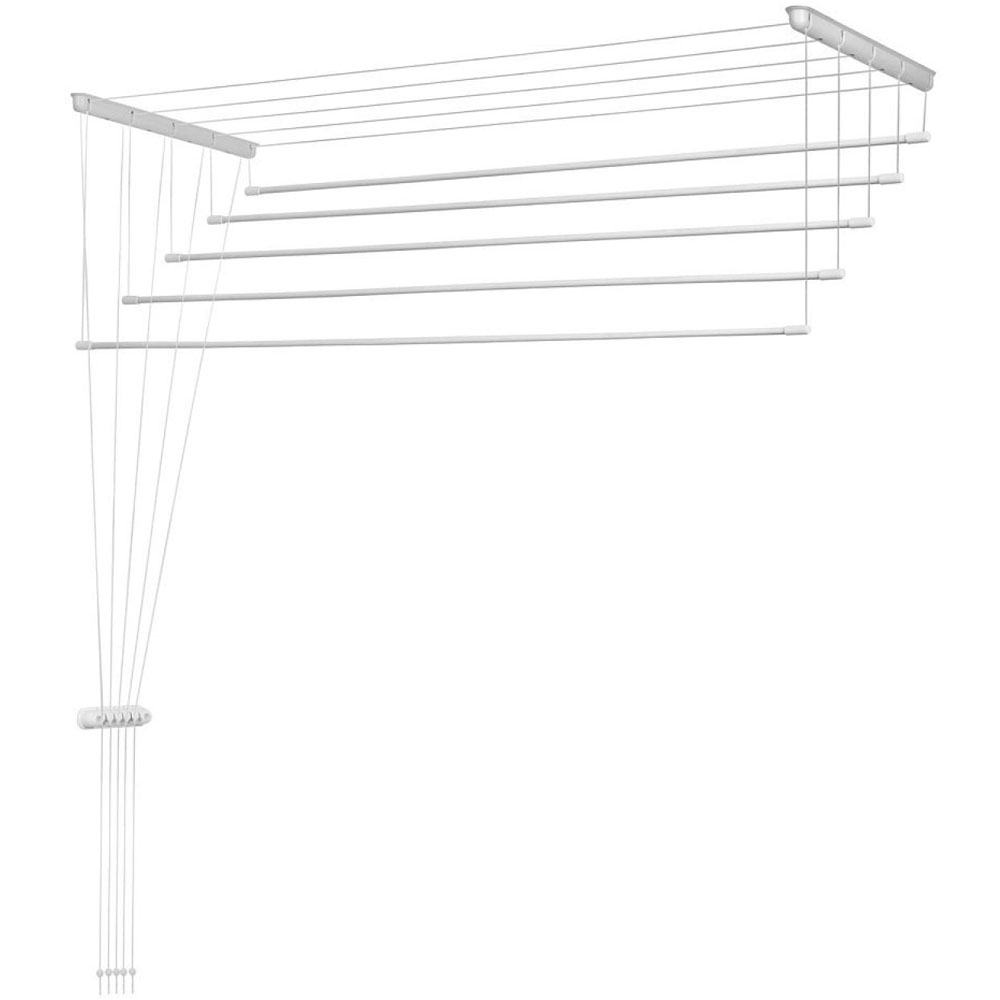 Сушилка д/белья Лиана 2,3 м белая (5 веревок)