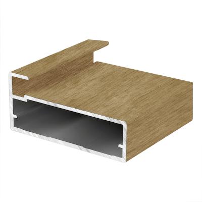 RF-06/MARCO профиль фасадный под стекло золото матовое браш (6м хлыст)