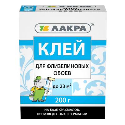 Клей д/обоев ЛАКРА 200гр флизелиновый