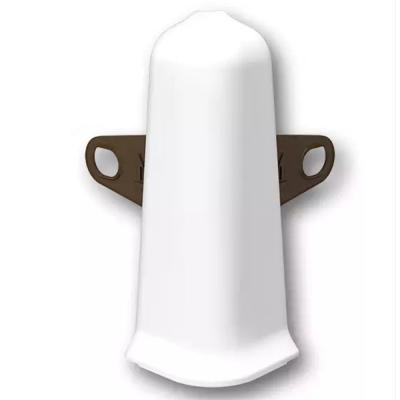 Уголок наруж с крепежом Белый 85мм Деконика   001