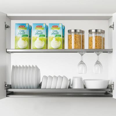 Сушка Nuomi Majaz 2-уровневая в базу 600 мм, с рамкой, поддон 1 шт. (пластик), отделка орион серый