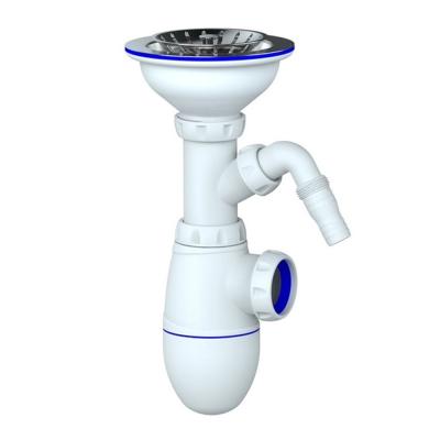 Сифон 3 1/2*40 В432VP с носиком (винт,шток,ручка-латунь)