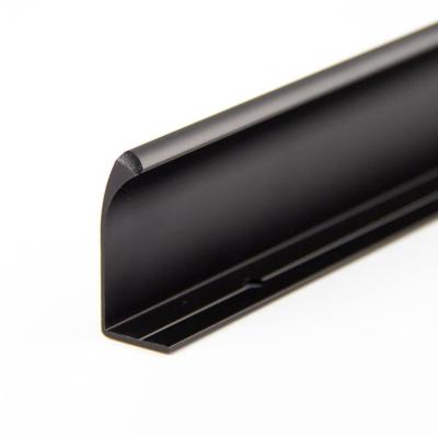 Мебельная ручка торцевая LOFT 320мм черная матовая