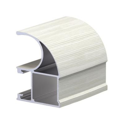 Вертик профиль С-асимм ЛИСТВЕННИЦА белая 4,8м