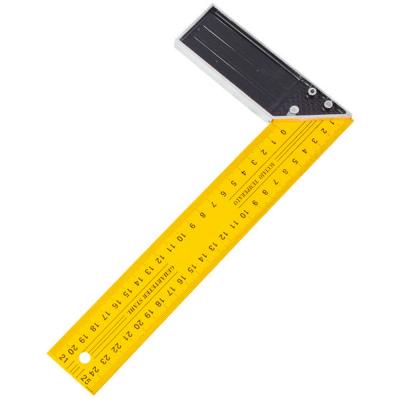 Угольник столярный металлический, основание+линейка,250мм 15-3-250