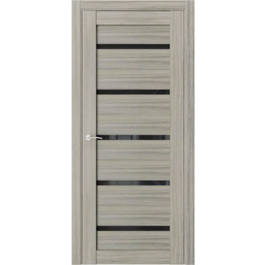 Дверь межкомнатная остекленная NР 55 ПВХ Лиственница Светлая ширина 600мм стекло белое