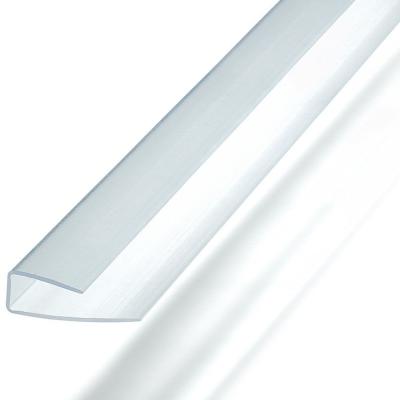 Профиль торцевой для поликарбоната 6мм, длина 2,1м прозрачный