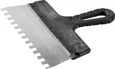 Шпатель ЗУБР Мастерфасадный нерж полотно 250мм зуб 10*10мм