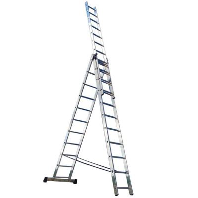 Лестница алюмин. универсальная, трехсекционная 7 ступ.