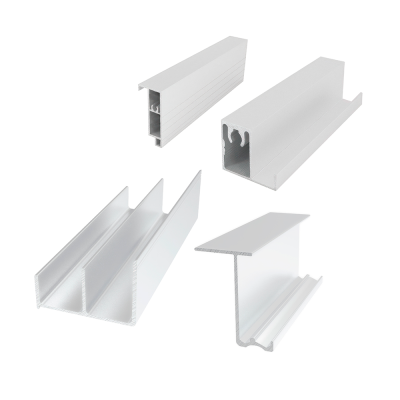 Комплект ALUFORCE ADJUST FRAME 3 дв. 2500мм хром матовый + 2 к-та доводчиков