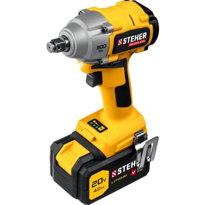 Гайковерт бесщеточный STEHER 20В, 1АКБ в кейсе, CWB-300-1