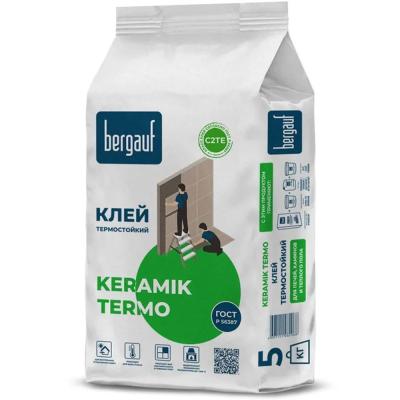 Клей термостойкий 5кг Bergauf Keramik Termo С2 ТЕ