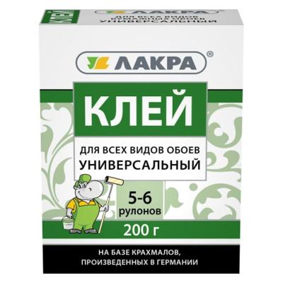 Клей д/обоев ЛАКРА 200гр универсальный