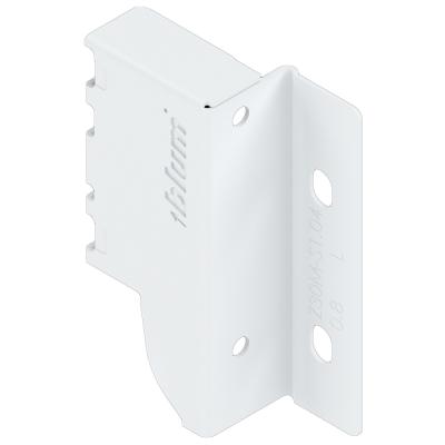 Z30M000S.04 L Держатель задней стенки, высота М (96,5 мм), левый, белый шелк