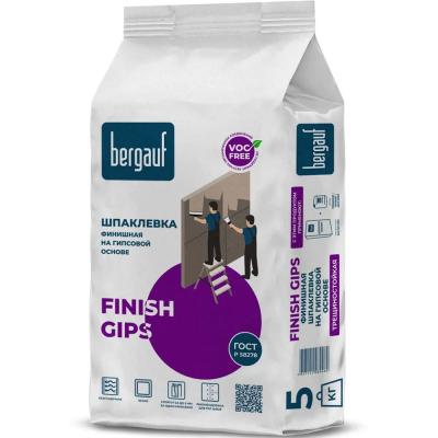 Финишная шпаклевка на гипсовой основе Bergauf Finish Gips 5кг