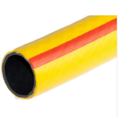 Шланг ПВХ 1/2 12,5*16,5мм 50м, 3-сл, армиров., желтый с красной полосой Акварель, ПолимерШланг