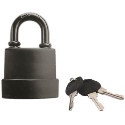 Замок навесной влагостойкий, чугун в ПВХ, 3 ключа, 45*56*25мм  70-0-993