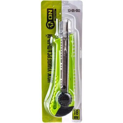 Нож универс. с сегмент.лезвием, 18мм, круглый фиксатор