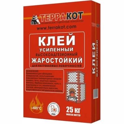 Клей Терракот усиленный жаростойкий 25,0кг