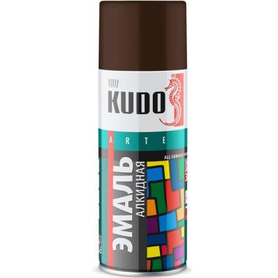 Эмаль аэрозольная KUDO коричневый 520мл
