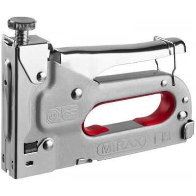 Степлер   MIRAX   с регулировкой силы удара,тип 53 (4-14) , металический корпус