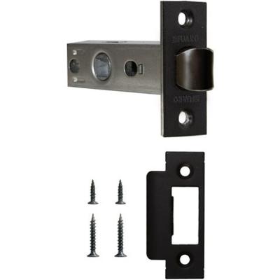 Защелка 100-P-BL матовый черный пластик 209552