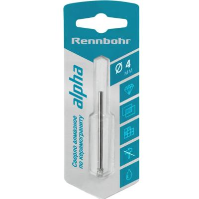 Сверло алмазное по керамограниту и керамике 4мм Rennbohr  676204