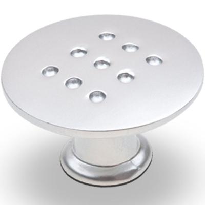 Ручка-кнопка хром матовый перфорация (RC004SC)