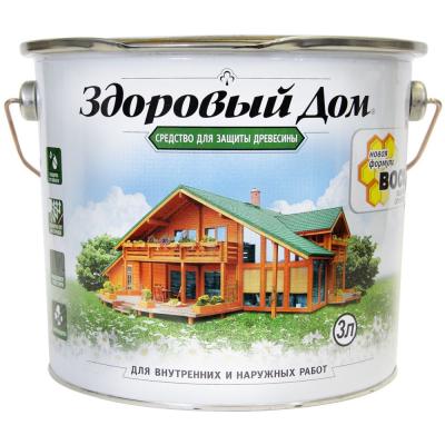 Средство деревозащитное ЛАКРА Здоровый Дом, ( 3л) палисандр