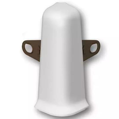 Уголок наруж с крепежом Светло-серый 85мм Деконика