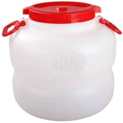 Бочка садовая пищевая 30л Дачная, круглая, белая 35*35*41,5см 725138