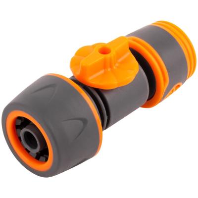 Соединитель двухкомпонентный 3/4 с запорным клапаном 77758