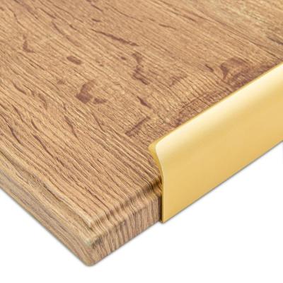 Мебельная ручка торцевая LOFT 1200мм матовое золото