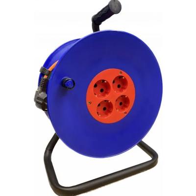 Удлинитель 4-мест. 20м ПВС 3*1,5 оранжевый, катушка IP20