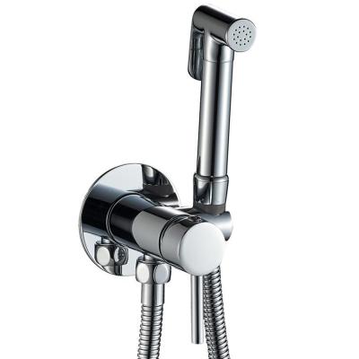 HB5511 Haiba Смеситель д/душа и биде с гигиенич.лейкой, картридж перекл., хром